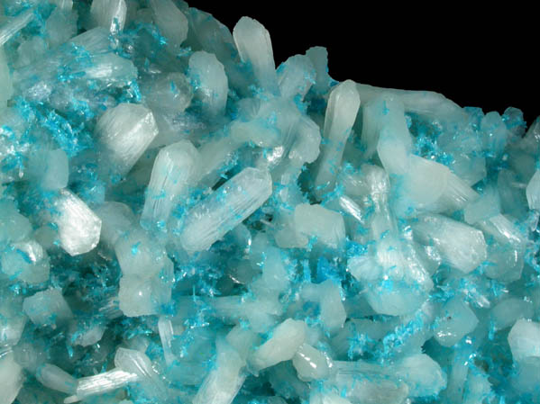 Cavansite on Stilbite-Ca from Wagholi Quarry, Maharashtra, India