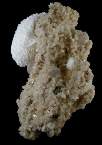 Mordenite on Heulandite and Stilbite from Aurangabad, Maharashtra, India