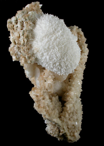 Mordenite on Heulandite and Stilbite from Aurangabad, Maharashtra, India