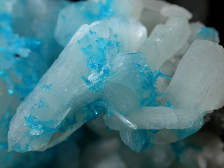 Cavansite on Stilbite from Wagholi Quarry, Maharashtra, India