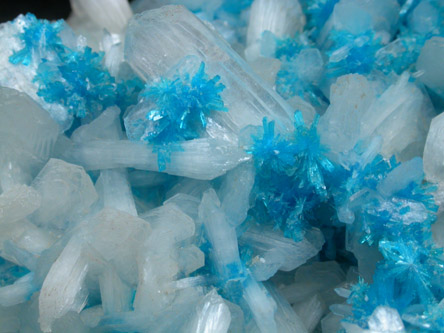 Cavansite on Stilbite from Wagholi Quarry, Maharashtra, India