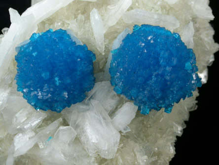 Cavansite on Stilbite from Wagholi Quarry, Maharashtra, India