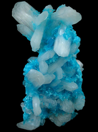 Cavansite on Stilbite from Wagholi Quarry, Maharashtra, India