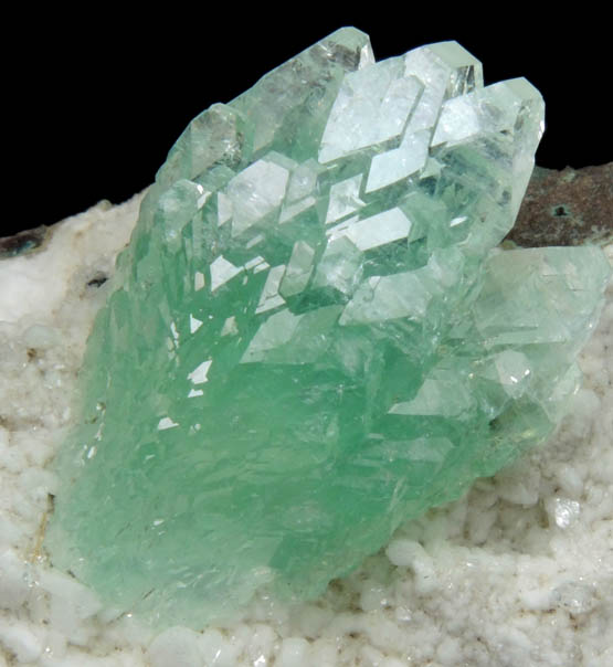 Apophyllite on Heulandite from Pashan Hill Quarry, Pune District, Maharashtra, India