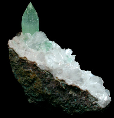 Apophyllite, Stilbite, Quartz from Pashan Hill Quarry, Poona District, Maharashtra, India