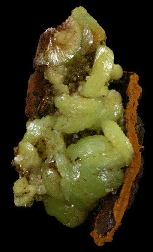 Adamite (pinwheel crystal formations) from Mina Ojuela, Mapimi, Durango, Mexico