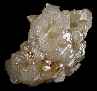 Cerussite on Barite from Touissit Mine, 21 km SSE of Oujda, Jerada Province, Oriental, Morocco