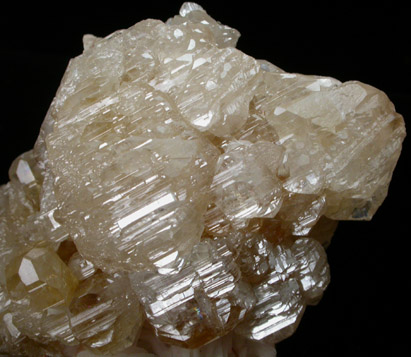 Cerussite on Barite from Touissit Mine, 21 km SSE of Oujda, Jerada Province, Oriental, Morocco