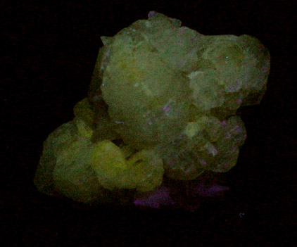 Cerussite on Barite from Touissit Mine, 21 km SSE of Oujda, Jerada Province, Oriental, Morocco