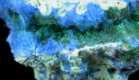 Cyanotrichite and Brochantite from Grandview Mine, Coconino County, Arizona