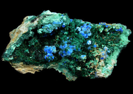 Cyanotrichite and Brochantite from Grandview Mine, Coconino County, Arizona