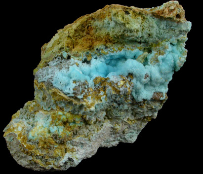 Chalcoalumite from Grandview Mine, Coconino County, Arizona