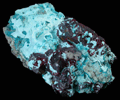 Cuprite in Chrysocolla from Mashamba West Mine, 13 km west of Kolwezi, Katanga Copperbelt, Lualaba Province, Democratic Republic of the Congo