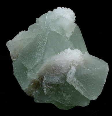 Fluorite in Quartz from Homestake Mine, Oatman District, Mohave County, Arizona