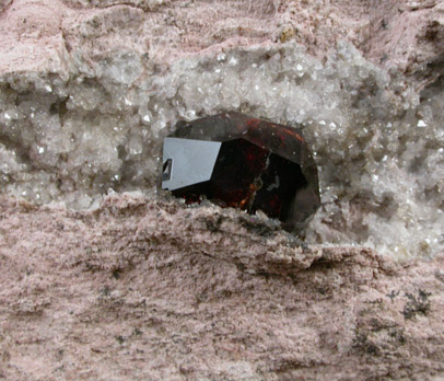 Almandine Garnet from Garnet Hill, 7.5 km WNW of Ely, White Pine County, Nevada