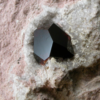 Almandine Garnet from Garnet Hill, 7.5 km WNW of Ely, White Pine County, Nevada