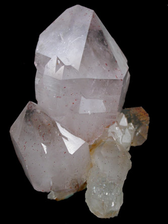 Quartz var. Amethyst with Hematite and Goethite from Thunder Bay District, Ontario, Canada