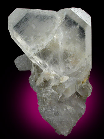 Quartz (Japan Law-twinned) from Huallapon Mine, Pasto Bueno District, Ancash Department, Peru