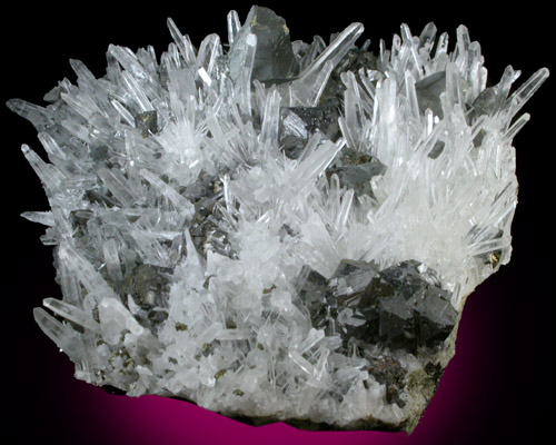 Tetrahedrite, Quartz, Sphalerite from Huaron District, Cerro de Pasco Province, Pasco Department, Peru