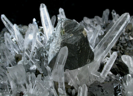 Tetrahedrite, Quartz, Sphalerite from Huaron District, Cerro de Pasco Province, Pasco Department, Peru