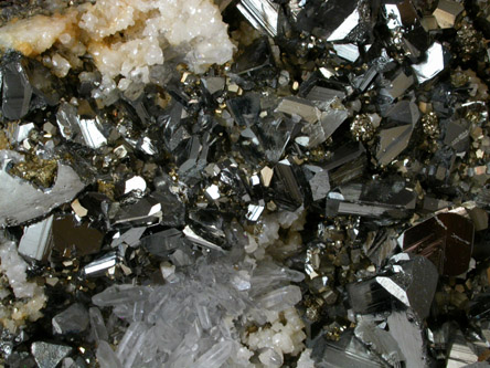 Tetrahedrite, Pyrite, Quartz, Calcite from Cavnic Mine (Kapnikbanya), Maramures, Romania