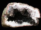 Goethite in Quartz Geode from Amerzgane, Ouarzazate, Morocco