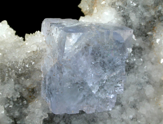 Fluorite on Quartz from Mina La Viesca, Huergo, La Collada, Siero, Asturias, Spain