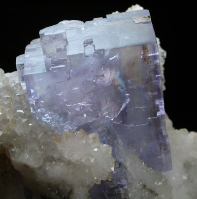 Fluorite on Quartz from Mina La Viesca, Huergo, La Collada, Siero, Asturias, Spain