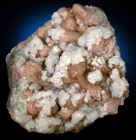 Apophyllite on Stilbite from Lages, Santa Catarina, Brazil