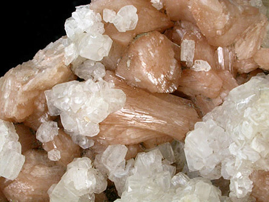 Apophyllite on Stilbite from Lages, Santa Catarina, Brazil