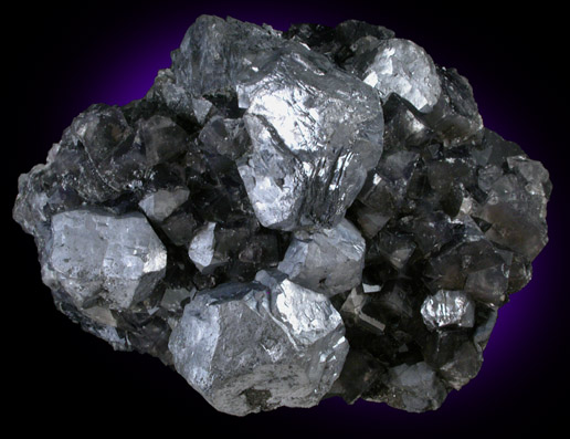 Galena on Fluorite from Stotsfieldburn Mine, Weardale, County Durham, England