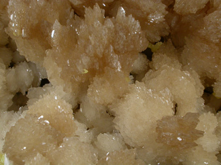 Barite on Sulfur from Machow Mine, Tarnobrzeg, Poland