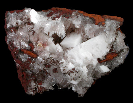 Hemimorphite and Calcite from Mina Ojuela, Mapimi, Durango, Mexico