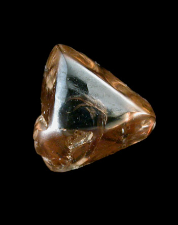 Diamond (1.45 carat macle, twinned crystal) from Northern Cape Province, South Africa