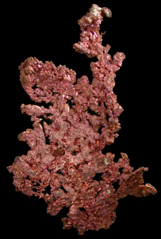 Copper (Spinel-law twinned crystals) from Ray Mine, Pinal County, Arizona