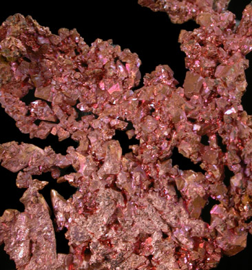 Copper (Spinel-law twinned crystals) from Ray Mine, Pinal County, Arizona