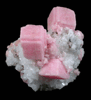 Rhodochrosite on Quartz from American Tunnel, Sunnyside Mine, Eureka District, San Juan County, Colorado