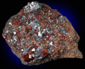 Spessartine Garnet in Galena from Broken Hill, New South Wales, Australia