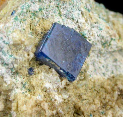 Boleite with Pseudoboleite on matrix from Amelia Mine, Boleo District, near Santa Rosala, Baja California Sur, Mexico (Type Locality for Boleite and Pseudoboleite)