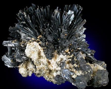 Stibnite from Baia Sprie (Felsbnya), Maramures, Romania