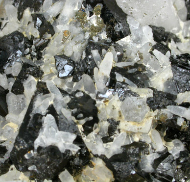 Cassiterite and Quartz from Huanuni District, Dalence Province, Oruro Department, Bolivia