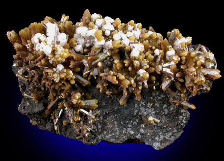 Mimetite and Calcite from Inglaterra Mine, Aquiles Serdn, Chihuahua, Mexico