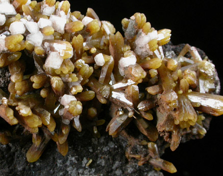 Mimetite and Calcite from Inglaterra Mine, Aquiles Serdn, Chihuahua, Mexico