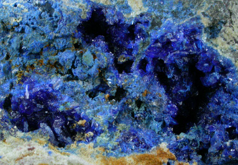 Linarite with Anglesite from Grand Reef Mine, Aravaipa District, Graham County, Arizona