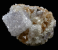 Quartz on Fluorite from Blanchard Mine, Hansonburg District, 8.5 km south of Bingham, Socorro County, New Mexico