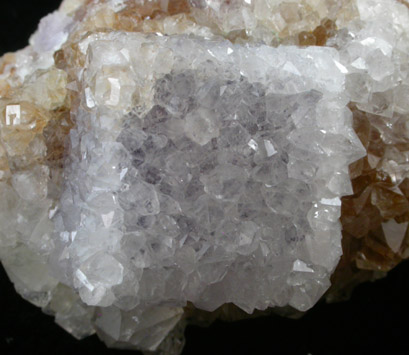 Quartz on Fluorite from Blanchard Mine, Hansonburg District, 8.5 km south of Bingham, Socorro County, New Mexico