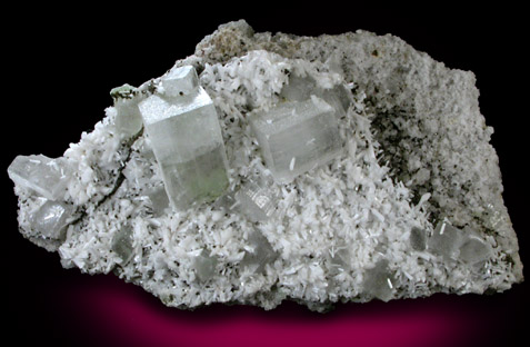 Apophyllite and Laumontite from Prospect Park Quarry, Prospect Park, Passaic County, New Jersey