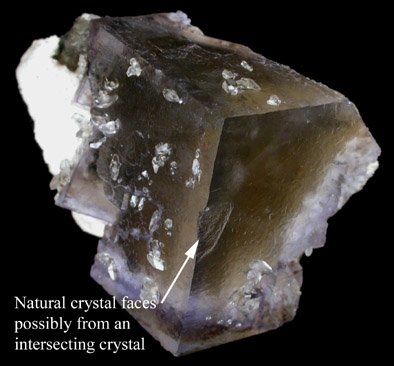 Fluorite with Calcite from Rosiclare Level, Minerva #1 Mine, Cave-in-Rock District, Hardin County, Cave-in-Rock District, Hardin County