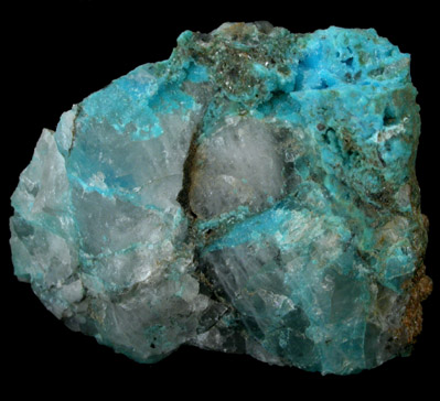 Turquoise Crystals on Quartz from Bishop Mine, Lynch Station, Campbell County, Virginia