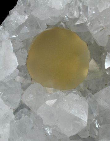 Fluorite on Quartz from near Mahodari, 15 km. southeast of Nasik, Maharastra, India